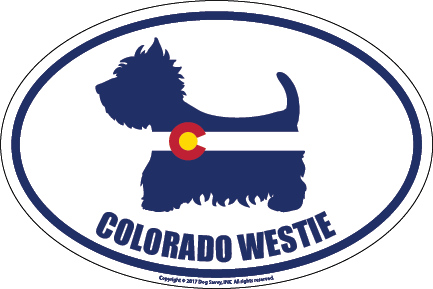 Colorado Breed Sticker Westie